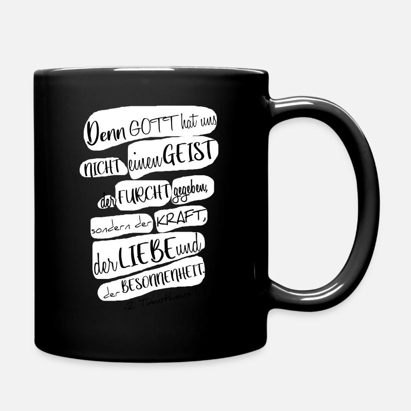 Bibel Inspiration christlich - Tasse einfarbig - Schwarz