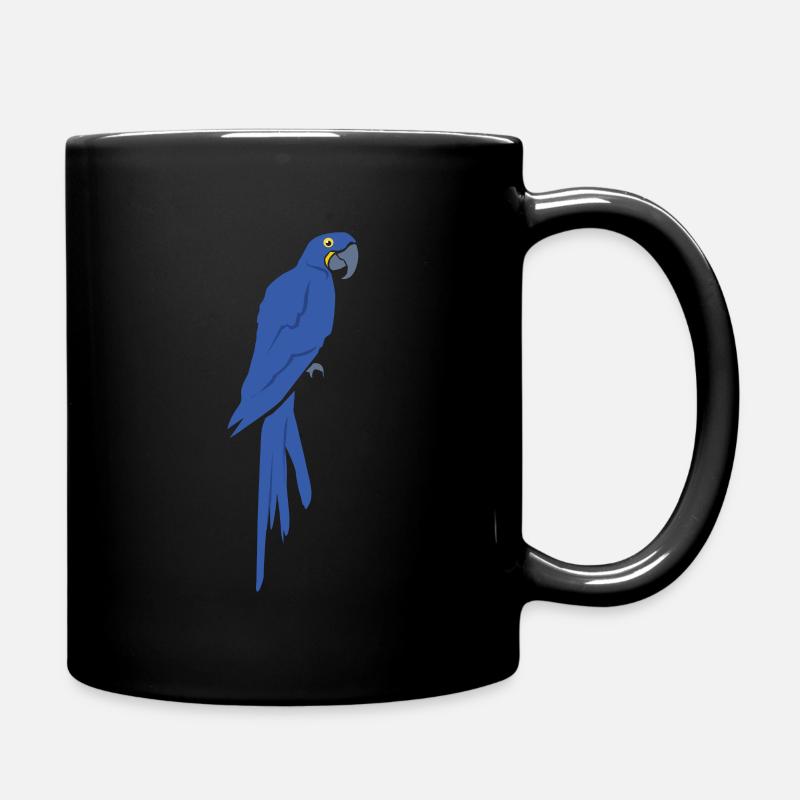 Blauer Hyazinthara Papagei Fan Geschenk - Tasse einfarbig - Schwarz