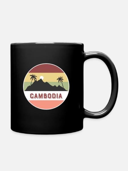 Pays et pays rétro Cambodge - Mug uni - noir