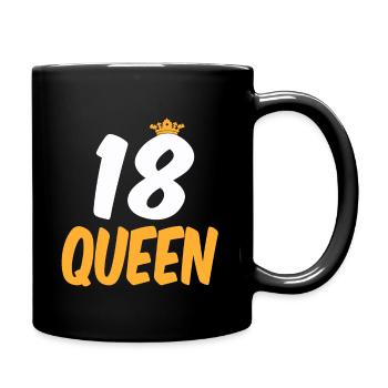 18.Geburtstag 18 Jährige Frauen 18 Jahre Geschenk - Tasse einfarbig - Schwarz - Rechts