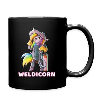 Weldicorn - Welding Unicorn - Mug uni - noir - Droite