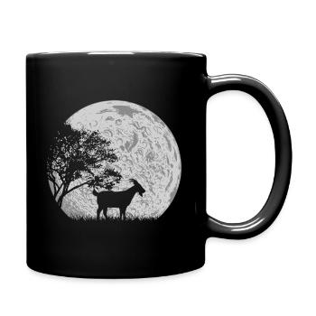 Goat Farmer Moon Shepherd Farmer Gift - Full Colour Mug - black - Right