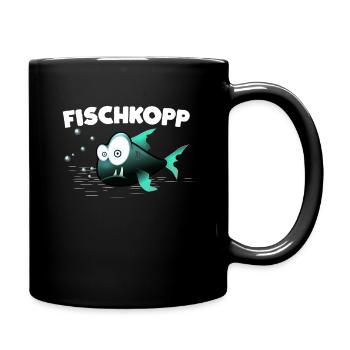 Angler Fische Fisch Norddeutsch Bremen - Tasse einfarbig - Schwarz - Rechts