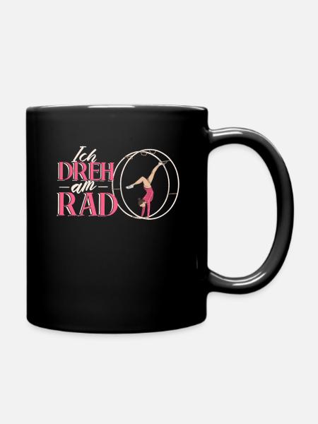 Rhönradturnen Rhönradturnerin Rhönrad Turnen - Tasse einfarbig - Schwarz