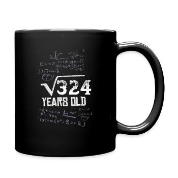 18 anniversaire cadeau 18 ans de formule de maths - Mug uni - noir - Droite