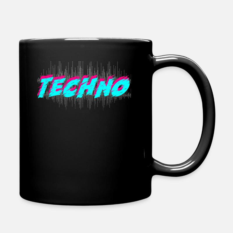 Techno - Mug uni - noir