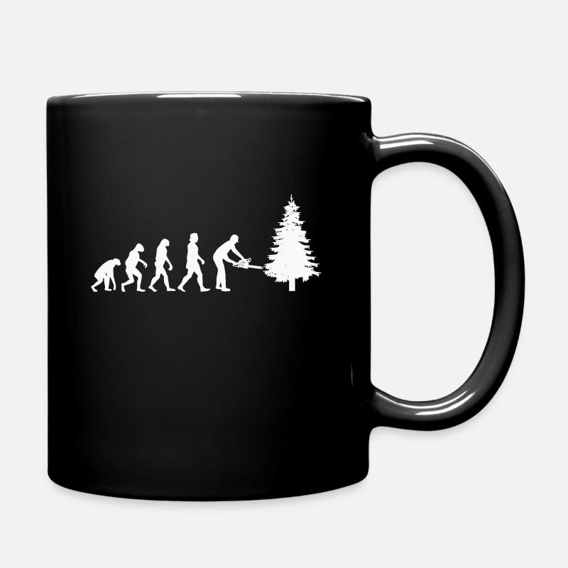 Baumfäller Motorsäge Kettensäge Evolution - Tasse einfarbig - Schwarz