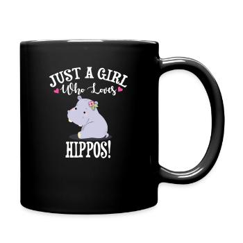 Hippo - Full Colour Mug - black - Right