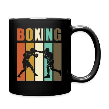Boxing - Boxer Vintage - Tasse einfarbig - Schwarz - Rechts