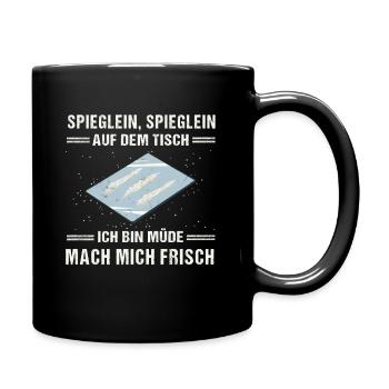 Hardtekk Techno Drogen Kokain Kokser - Tasse einfarbig - Schwarz - Rechts