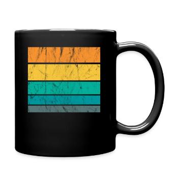 Rétro rétro arrière arrière carré symbole - Mug uni - noir - Droite