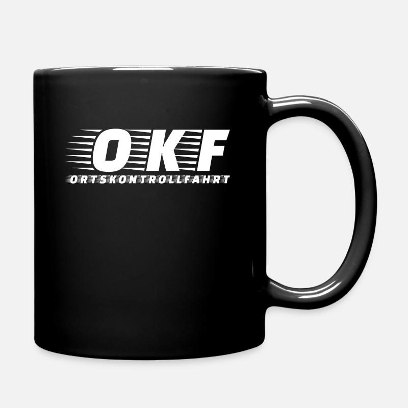OKF Ortskontrollfahrt Geschenk Fahren - Tasse einfarbig - Schwarz