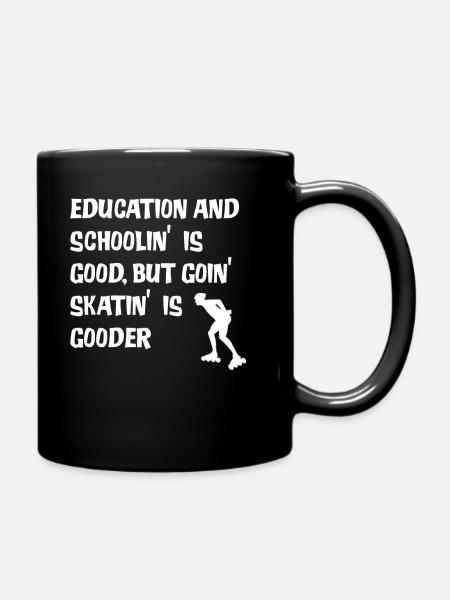 Inline Skating Inliner Inlineskating Rollschuhe - Tasse einfarbig - Schwarz