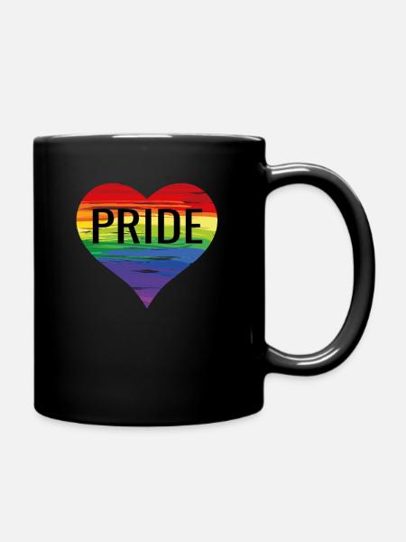 Gay pride - Full Colour Mug - black