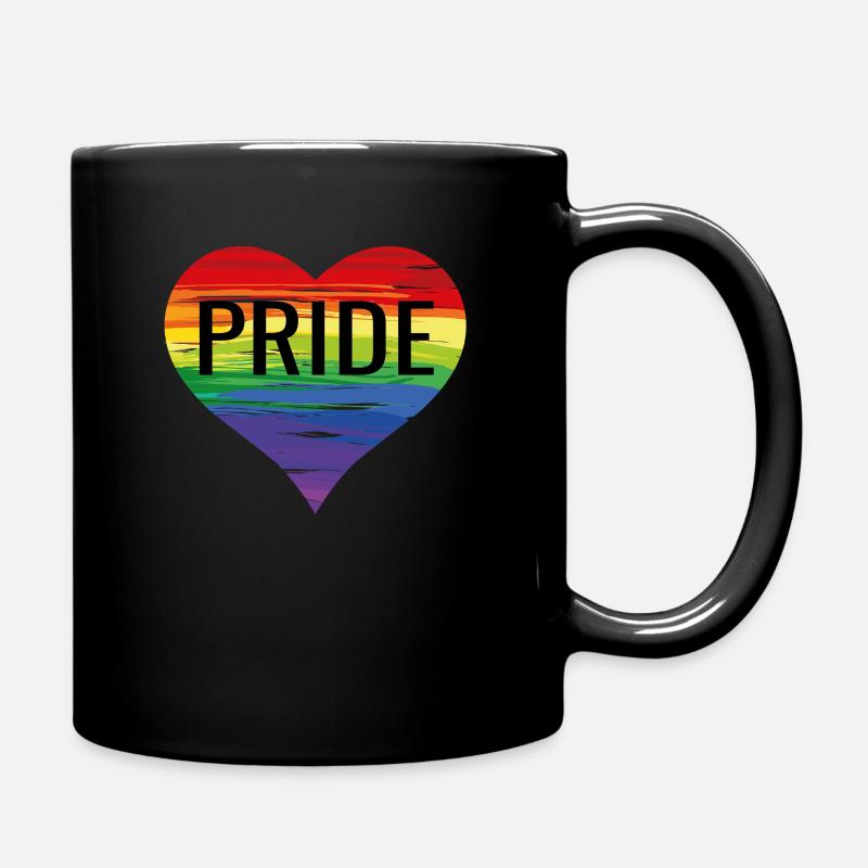 Gay pride - Full Colour Mug - black