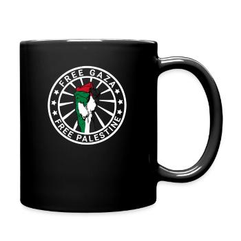 Free Gaza Free Palestine Freedom for Palestine - Full Colour Mug - black - Right