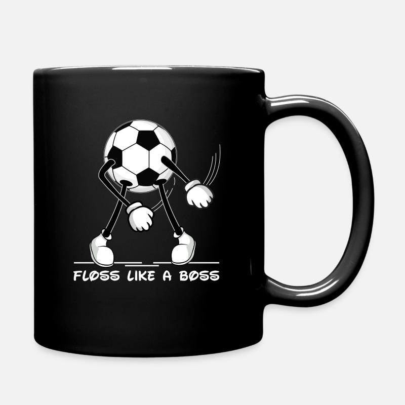 Zahnseiden Tanz Fußball Floss like a Boss - Tasse einfarbig - Schwarz