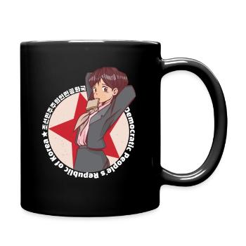North Korea Kim Yo Jong Anime Waifu - Full Colour Mug - black - Right