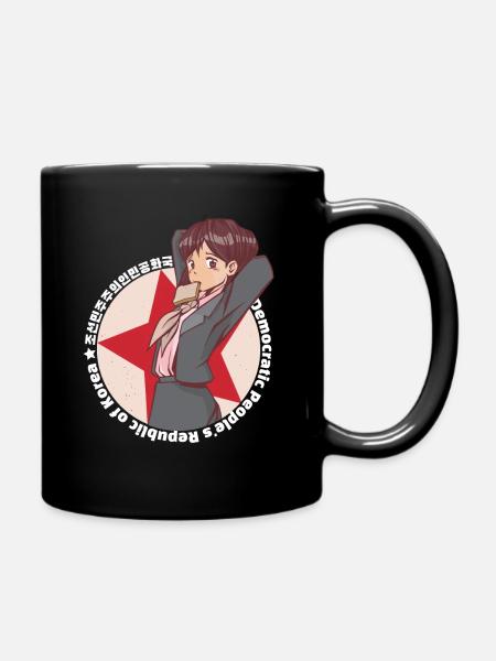 Corée du Nord Kim Yo Jong Anime Waifu - Mug uni - noir