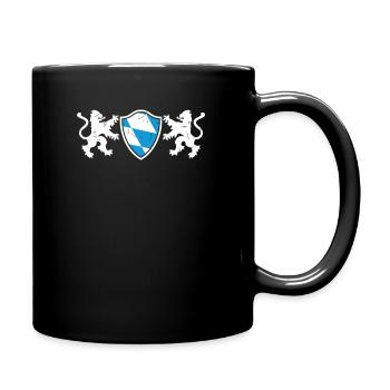 Bayern - Tasse einfarbig - Schwarz - Rechts