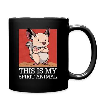 Chinchilla - This Is My Spirit Animal - Sayings - Full Colour Mug - black - Right
