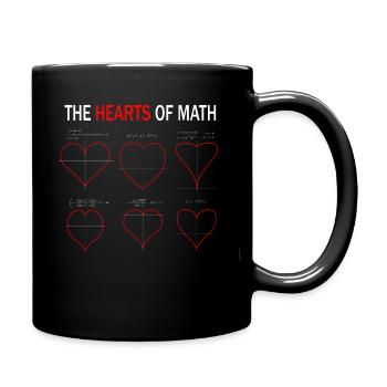 Mathe Herz Valentinstag Schule Ingenieur für Stude - Tasse einfarbig - Schwarz - Rechts