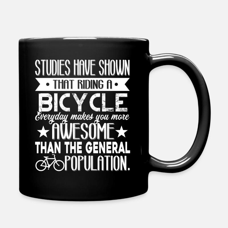 Bicycle Riding A Bicycle - Full Colour Mug - black