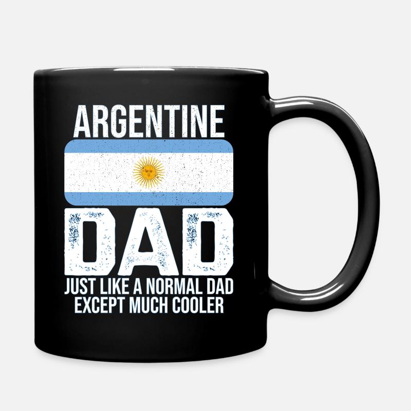 Tee-shirt drapeau argentin père argentin - Mug uni - noir