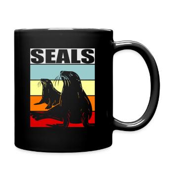 Seal - Full Colour Mug - black - Right