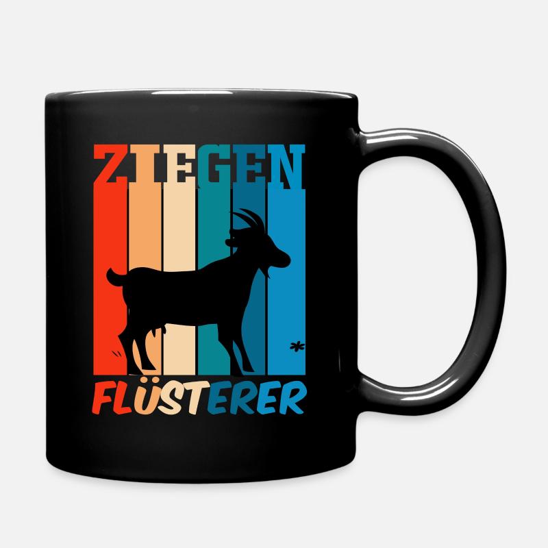 Ziege - Tasse einfarbig - Schwarz