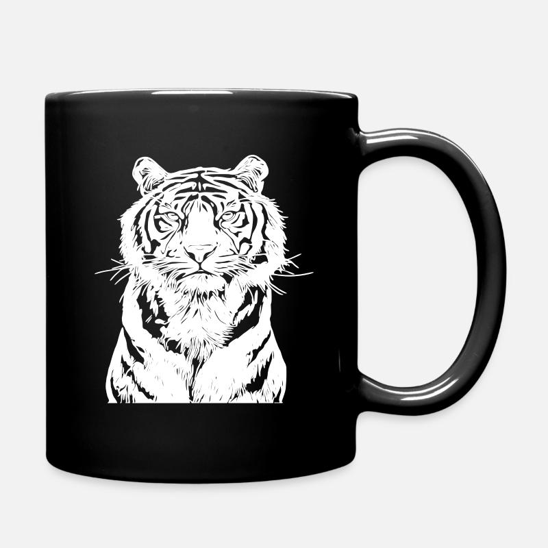 Tigre blanc - Mug uni - noir