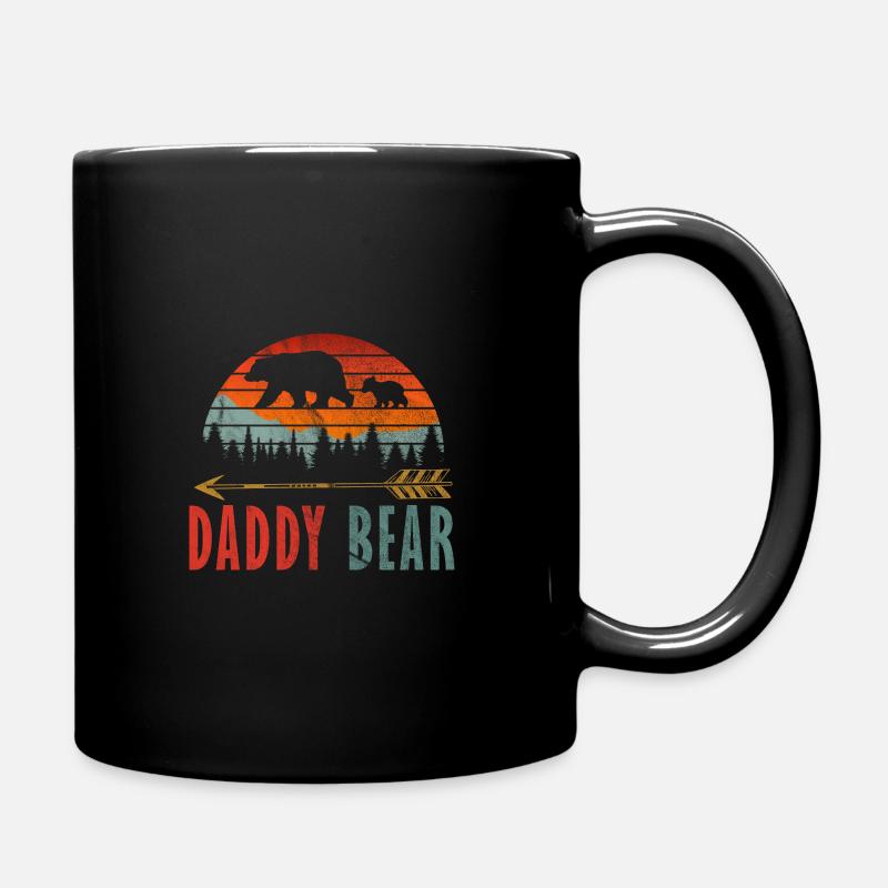 Papa ours - Mug uni - noir