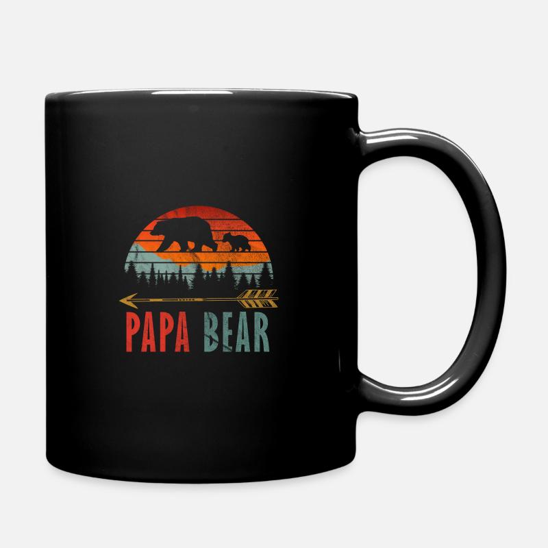 Papa ours - Mug uni - noir