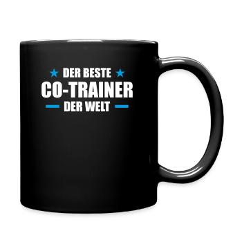 Der beste Co-Trainer der Welt - Tasse einfarbig - Schwarz - Rechts