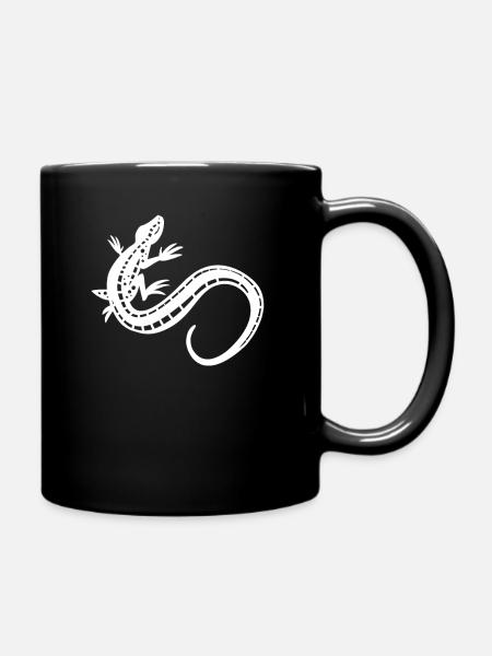 lizard - Full Colour Mug - black