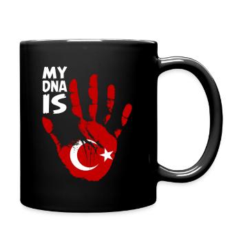 My Dna Is Turkish, My Turkish Roots, Turkiye - Tasse einfarbig - Schwarz - Rechts