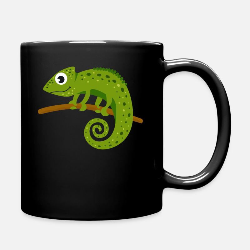 Chameleon Tier - Tasse einfarbig - Schwarz