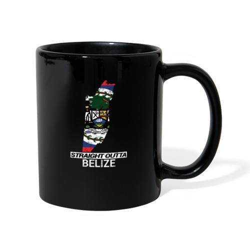 Straight Outta Belize country map & flag - Full Colour Mug