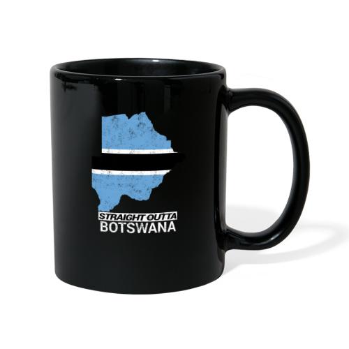 Straight Outta Botswana country map & flag - Full Colour Mug