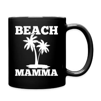Sommerurlaub Sonne Strand Palmen - Tasse einfarbig - Schwarz - Rechts
