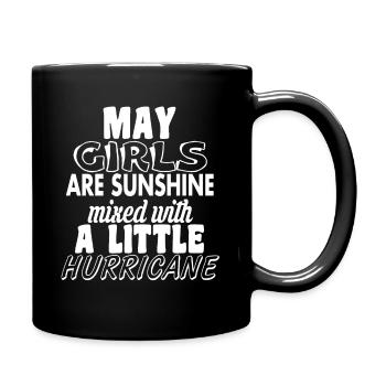 born in May / birthday in May - Full Colour Mug - black - Right