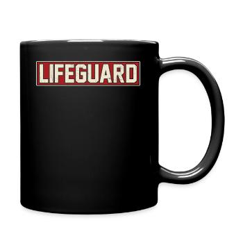 Nageur sauveteur - Mug uni - noir - Droite
