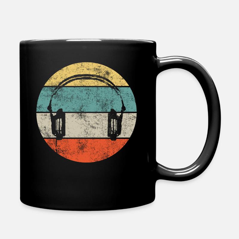DJ Kopfhörer Headset - Tasse einfarbig - Schwarz