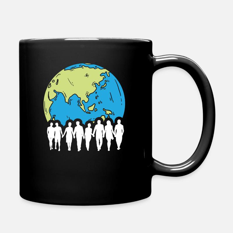 Anti Rassismus - Tasse einfarbig - Schwarz