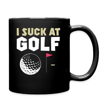 I Suck At Golf - Full Colour Mug - black - Right