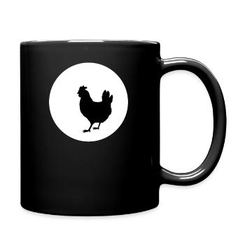 T-SHIRT Poulet et Lune - Mug uni - noir - Droite