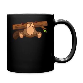 Beaver Costume Funny Beaver - Full Colour Mug - black - Right