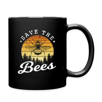 Sauvez les abeilles - Mug uni - noir - Droite