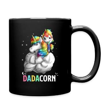 Dadacorn - Magical Unicorn Dad - Full Colour Mug - black - Right