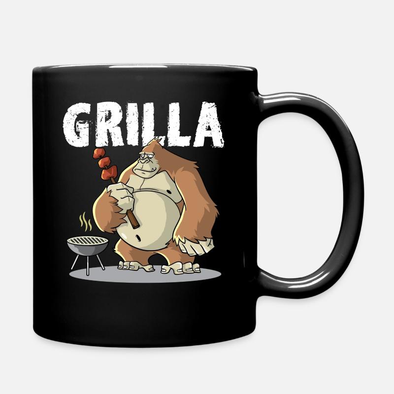 Grill Barbecue Fumeur Griller Gorille Dire Griller - Mug uni - noir